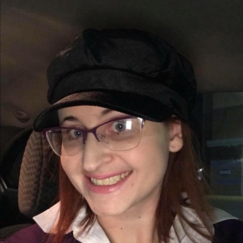 Adorable Black Velvet Hat One Size